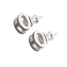 将图像加载到图库查看器中,HERMES Pop Ash Earrings Black Metal Lacquer