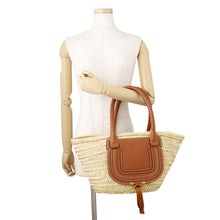 Load image into Gallery viewer, Chloe Marcy Raffia Tote Beige/BrownCHC20US828C9725M Raffia Leather Size Medium