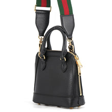 Load image into Gallery viewer, GUCCI Horsebit1955 Gucci x Adidas Mini Top Handle Bag Black/White677212 Leather