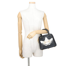 Load image into Gallery viewer, GUCCI Horsebit1955 Gucci x Adidas Mini Top Handle Bag Black/White677212 Leather