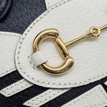 Load image into Gallery viewer, GUCCI Horsebit1955 Gucci x Adidas Mini Top Handle Bag Black/White677212 Leather