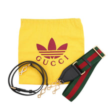 Load image into Gallery viewer, GUCCI Horsebit1955 Gucci x Adidas Mini Top Handle Bag Black/White677212 Leather