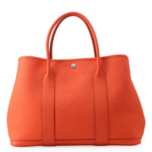 将图像加载到图库查看器中,HERMES Garden Party Buckle Workshop Orange Poppy Country Leather Size PM
