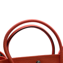 将图像加载到图库查看器中,HERMES Garden Party Buckle Workshop Orange Poppy Country Leather Size PM