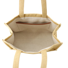 Load image into Gallery viewer, CELINE Cabatais Triomphe Tote Bag Natural/Brown196762DST.02NT Canvas Leather Size Large