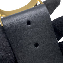 将图像加载到图库查看器中,Dior CD logo Belt Size 70 Black Leather