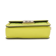 将图像加载到图库查看器中,GUCCI Go Chain Shoulder Bag LimeGreen826761 GG Marmont Leather Size Small