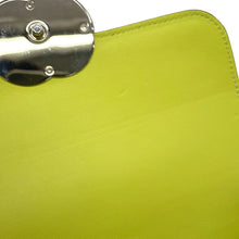 将图像加载到图库查看器中,GUCCI Go Chain Shoulder Bag LimeGreen826761 GG Marmont Leather Size Small