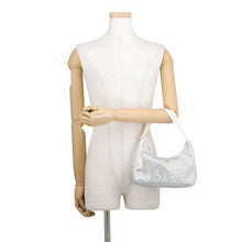 将图像加载到图库查看器中,PRADA Re-Edition 2000 Handbag White1BC515 Satin Rhinestone