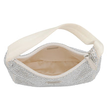 将图像加载到图库查看器中,PRADA Re-Edition 2000 Handbag White1BC515 Satin Rhinestone