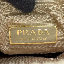 将图像加载到图库查看器中,PRADA Crochet Handbag Brown1BA461 Fabric Size Mini