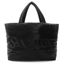 Load image into Gallery viewer, SAINT LAURENT PARIS Wide Puffer Tote Bag Black756269FACY81000 SilkTec Canvas