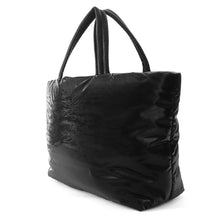 Load image into Gallery viewer, SAINT LAURENT PARIS Wide Puffer Tote Bag Black756269FACY81000 SilkTec Canvas