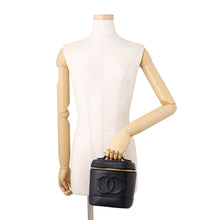 将图像加载到图库查看器中,CHANEL Vertical vanity bag BlackA01998 Caviar Leather