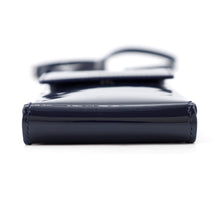 将图像加载到图库查看器中,SAINT LAURENT PARIS FawnShoulder Navy Patent Leather