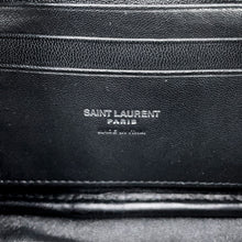 Load image into Gallery viewer, SAINT LAURENT PARIS Lou Fringe Camera Bag Beige/Black612563 Canvas Leather Size Mini