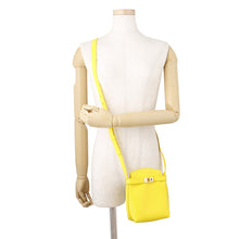 Load image into Gallery viewer, Ferragamo Gancini HUG Smartphone Shoulder Bag Yellow220650 770895 Calf Leather