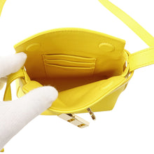 Load image into Gallery viewer, Ferragamo Gancini HUG Smartphone Shoulder Bag Yellow220650 770895 Calf Leather