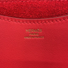 将图像加载到图库查看器中,HERMES In the loop Rouge Casaque Taurillon Clemence Swift Leather Size 18