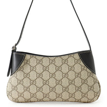 Load image into Gallery viewer, GUCCI Shoulder Bag Beige/Black820696 FAD6L 9741 GG Emblem Leather Size super mini