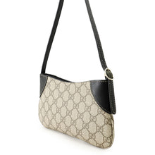 Load image into Gallery viewer, GUCCI Shoulder Bag Beige/Black820696 FAD6L 9741 GG Emblem Leather Size super mini