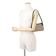 Load image into Gallery viewer, GUCCI Shoulder Bag Beige/Black820696 FAD6L 9741 GG Emblem Leather Size super mini