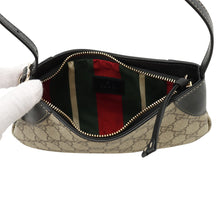 Load image into Gallery viewer, GUCCI Shoulder Bag Beige/Black820696 FAD6L 9741 GG Emblem Leather Size super mini