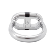 将图像加载到图库查看器中,HERMES Mayon Ring Size 56 Silver/Black Metal