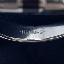 将图像加载到图库查看器中,HERMES Mayon Ring Size 56 Silver/Black Metal
