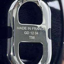 将图像加载到图库查看器中,HERMES Mayon Ring Size 56 Silver/Black Metal
