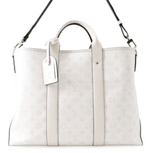 Load image into Gallery viewer, LOUIS VUITTON Weekend Tote NM Taigarama WhiteM30919 Monogram Taiga Leather Size NM