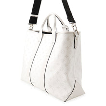 将图像加载到图库查看器中,LOUIS VUITTON Weekend Tote NM Taigarama WhiteM30919 Monogram Taiga Leather Size NM