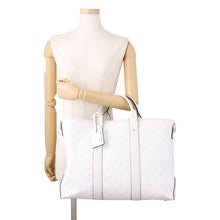 将图像加载到图库查看器中,LOUIS VUITTON Weekend Tote NM Taigarama WhiteM30919 Monogram Taiga Leather Size NM