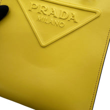 Load image into Gallery viewer, PRADA Embossed Triangle Logo 2-Way Bag Mini Yellow1BA333 Leather