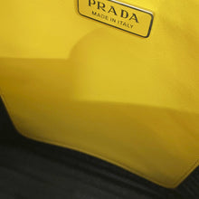 Load image into Gallery viewer, PRADA Embossed Triangle Logo 2-Way Bag Mini Yellow1BA333 Leather