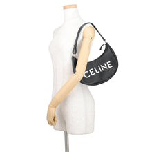 将图像加载到图库查看器中,CELINE Ava Shoulder Medium Black/White193953DEE Leather