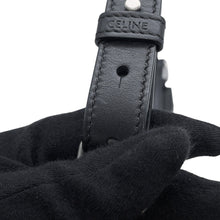 将图像加载到图库查看器中,CELINE Ava Shoulder Medium Black/White193953DEE Leather