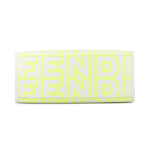 Load image into Gallery viewer, FENDI Marc Jacobs x Sunshine Collaboration 2-Way Shopper Bag (Medium) White/Neon Yellow8BH386 Leather