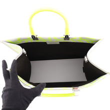 Load image into Gallery viewer, FENDI Marc Jacobs x Sunshine Collaboration 2-Way Shopper Bag (Medium) White/Neon Yellow8BH386 Leather