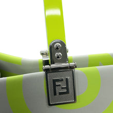 Load image into Gallery viewer, FENDI Marc Jacobs x Sunshine Collaboration 2-Way Shopper Bag (Medium) White/Neon Yellow8BH386 Leather