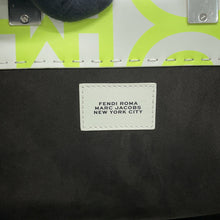 Load image into Gallery viewer, FENDI Marc Jacobs x Sunshine Collaboration 2-Way Shopper Bag (Medium) White/Neon Yellow8BH386 Leather