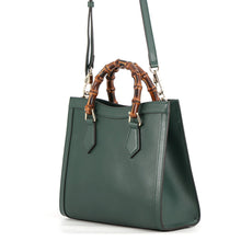 Load image into Gallery viewer, GUCCI Diana Bamboo Tote Medium Green853226 Leather