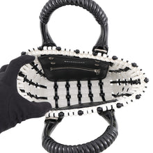 将图像加载到图库查看器中,BALENCIAGA Bistro XXS White/Black678028 Patent Leather