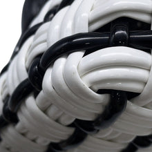 将图像加载到图库查看器中,BALENCIAGA Bistro XXS White/Black678028 Patent Leather