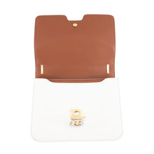 Load image into Gallery viewer, BURBERRY ChainShoulder Brown/White Suede leather