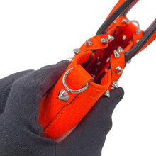 Load image into Gallery viewer, Christian Louboutin Studded 2WAY Bag Kabata N/S Neon Orange1215096 Leather