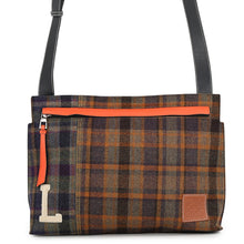 将图像加载到图库查看器中,LOEWE T Messenger Brown/Multicolor Leather Cotton