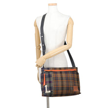 将图像加载到图库查看器中,LOEWE T Messenger Brown/Multicolor Leather Cotton