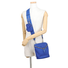 将图像加载到图库查看器中,PRADA Triangle logo Shoulder Blue2VH147 Canvas