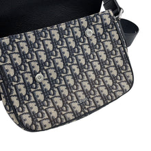 Load image into Gallery viewer, Dior Oblique Saddle Shoulder Beige/Navy1ADME130YKS_H27E Canvas Leather Size Mini
